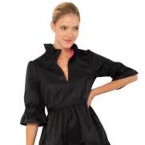 Gretchen Scott Teardrop Dress - Faille Black